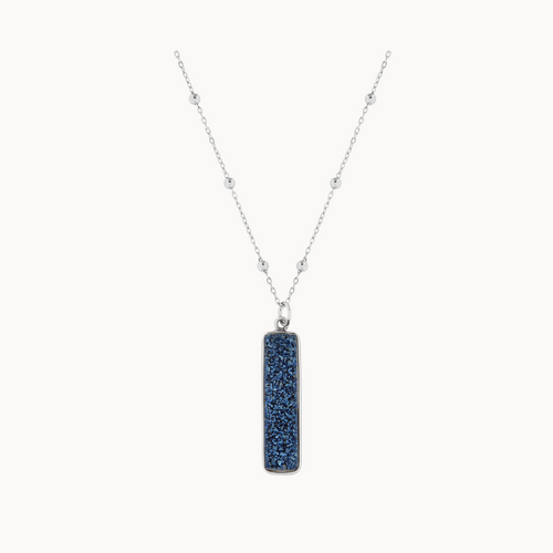 colar amethyart azul