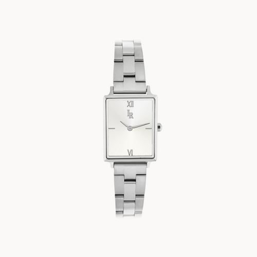 coffret relógio tempo prata